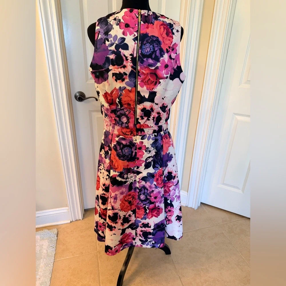 Eliza J Floral Crop Top and High Waist Skirt Set with Pockets!